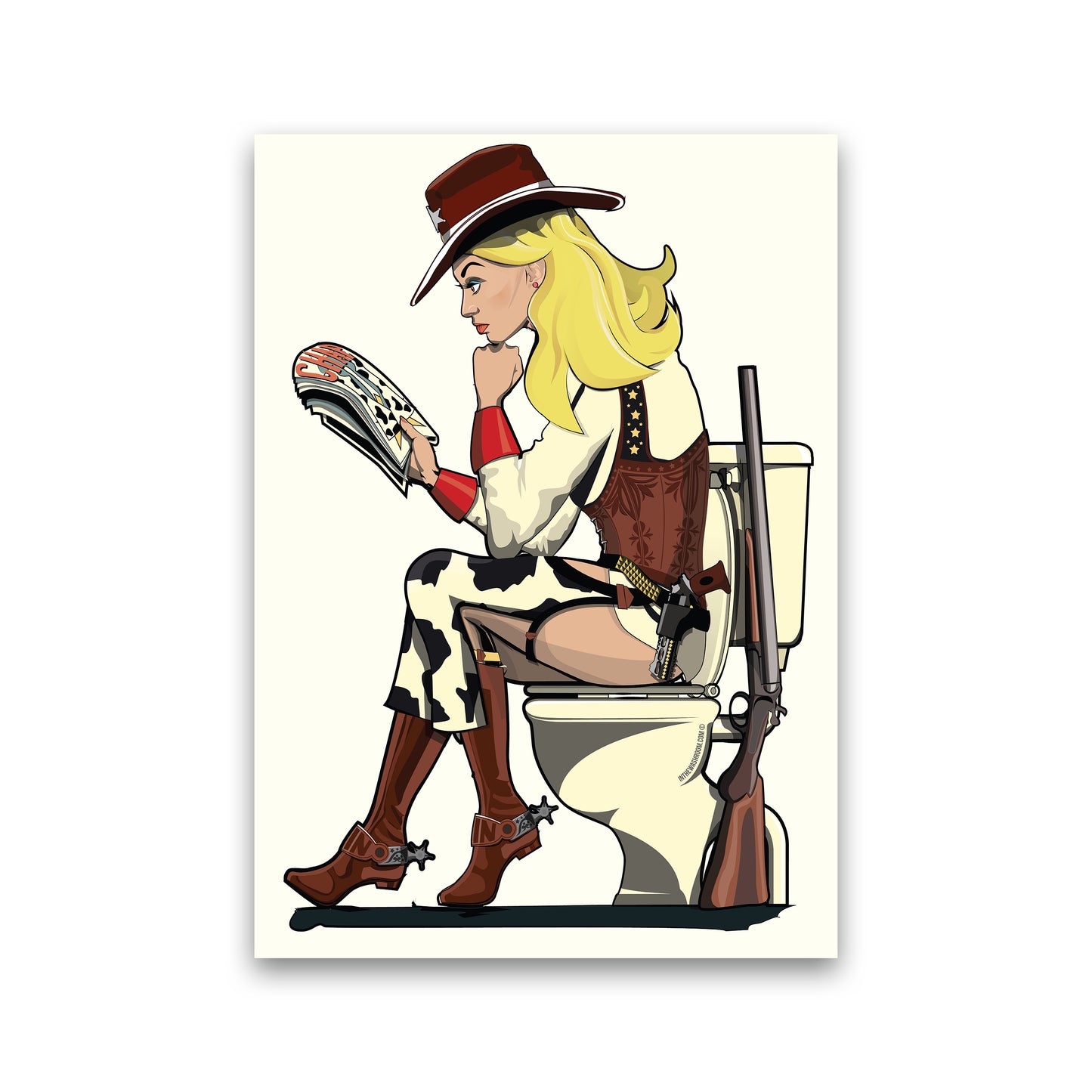 Cowgirl by Wyatt9 Print Only