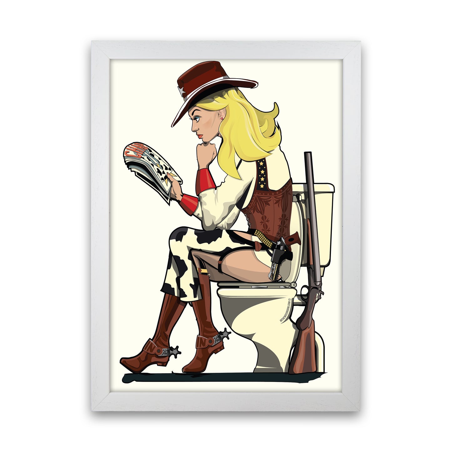 Cowgirl by Wyatt9 White Grain