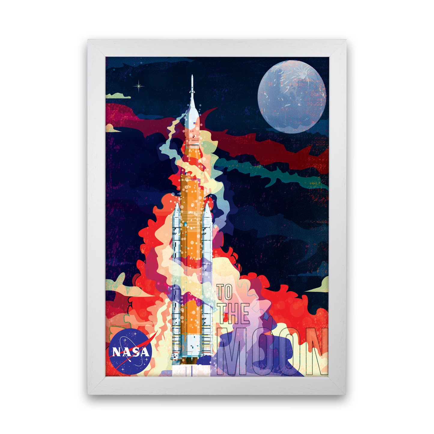 SLS Retro Print by Wyatt9 White Grain