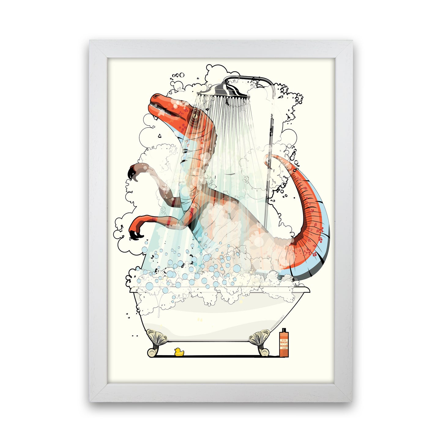 Velociraptor Bathroom by Wyatt9 White Grain