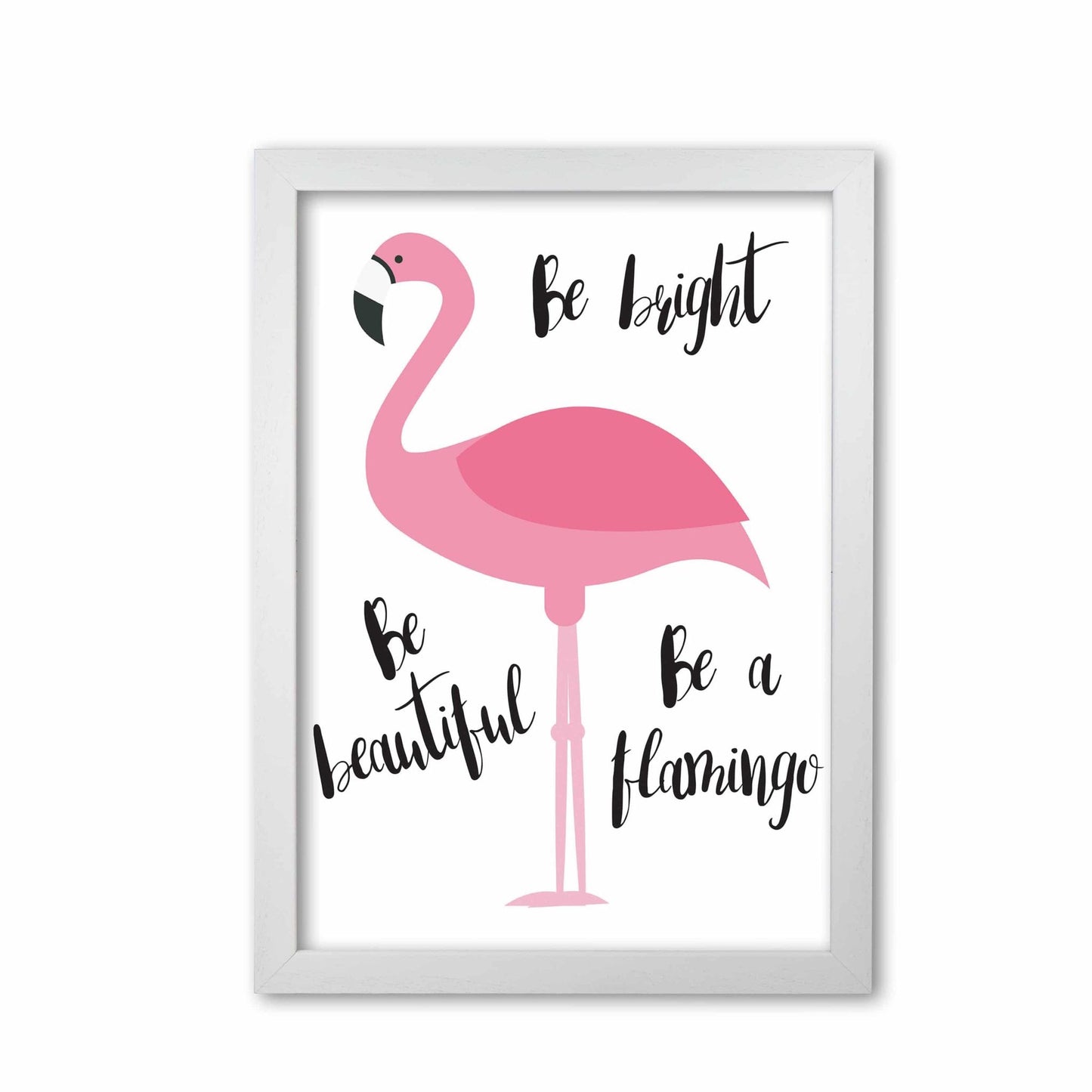 Be a flamingo modern fine art print