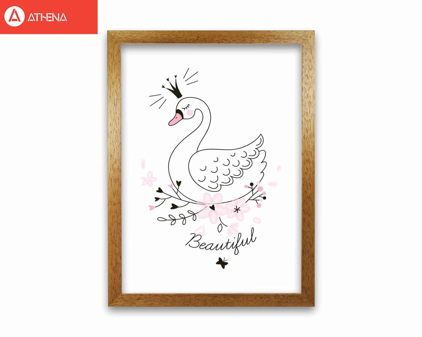 Beautiful swan modern fine art print