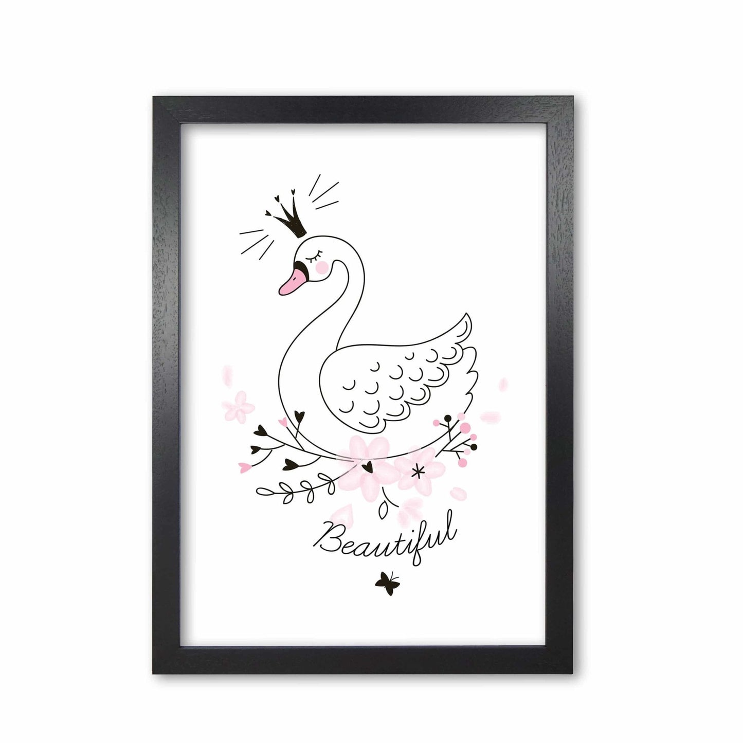Beautiful swan modern fine art print