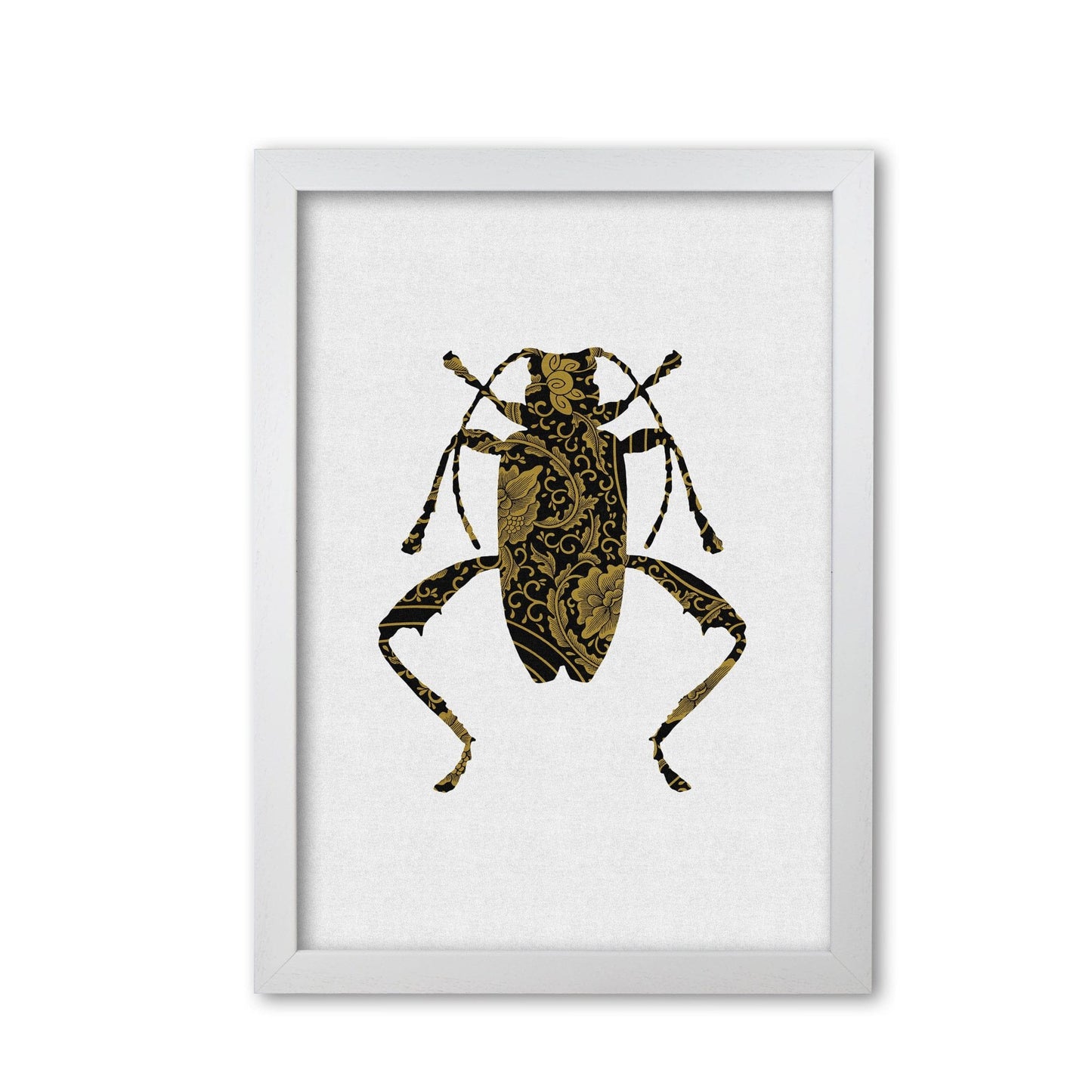 Black and gold beetle iii fine art print by orara studio