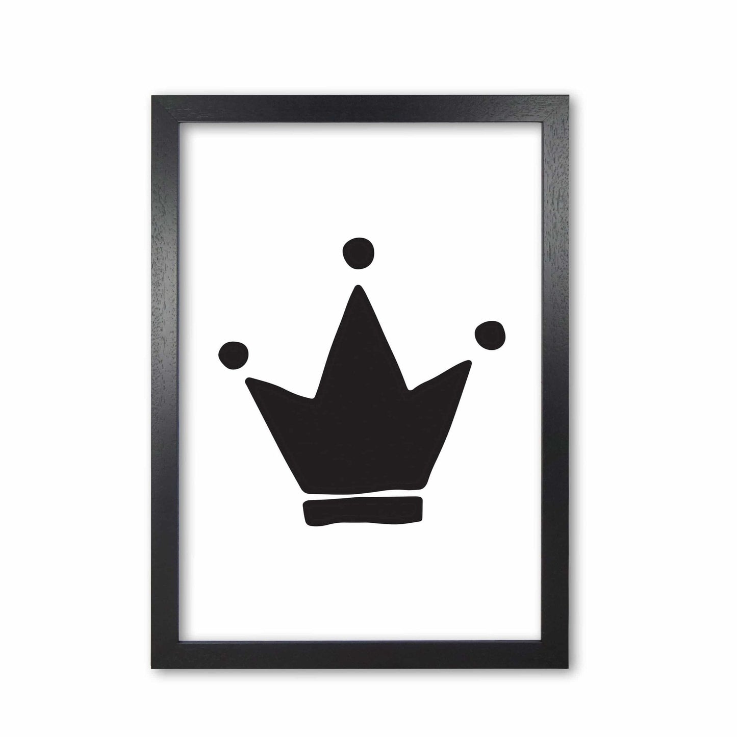 Black crown modern fine art print