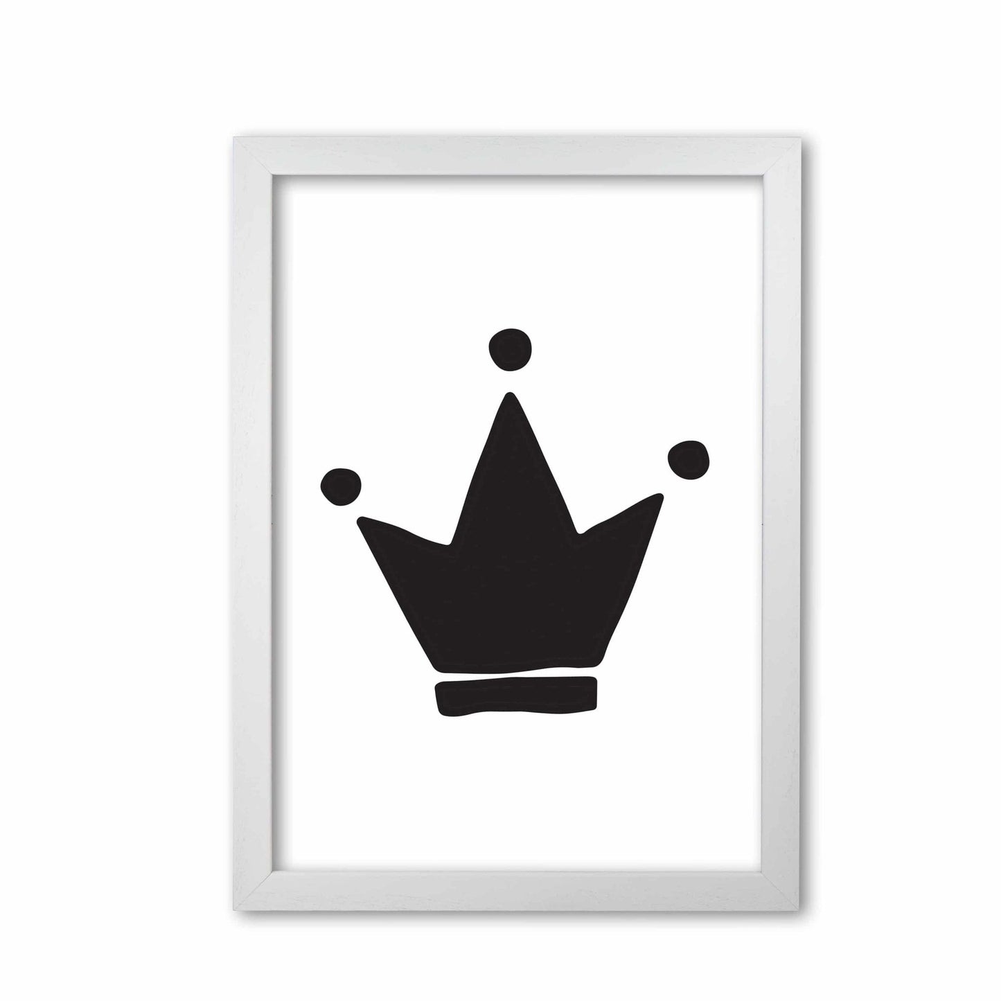Black crown modern fine art print
