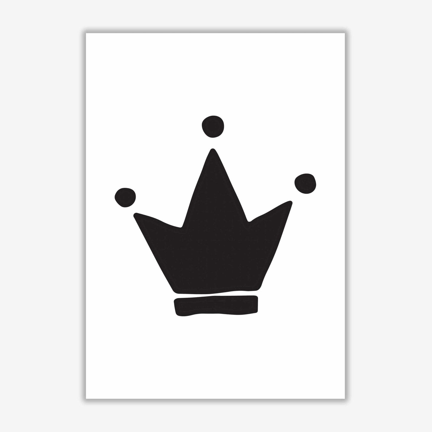 Black crown modern fine art print