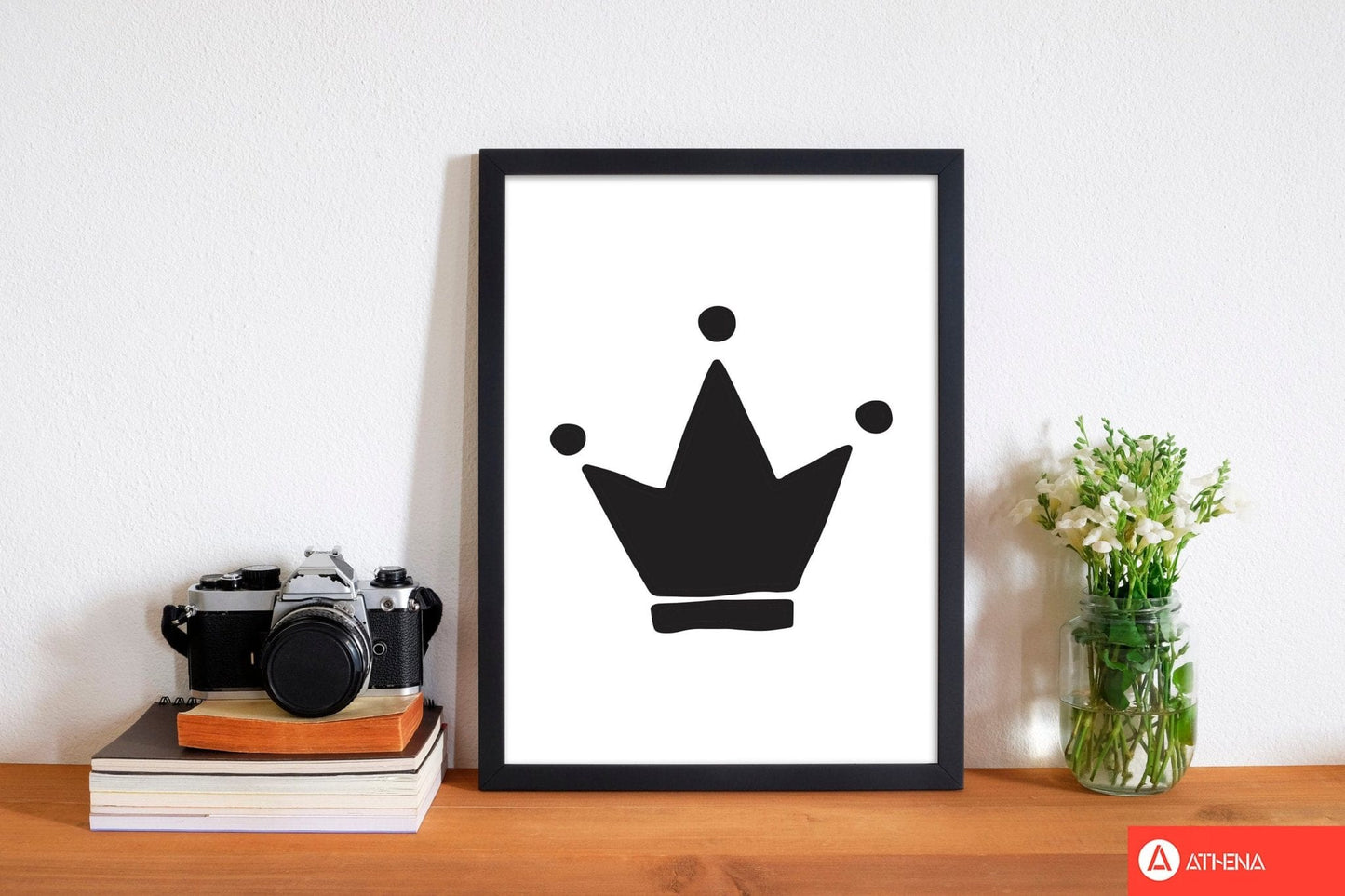 Black crown modern fine art print