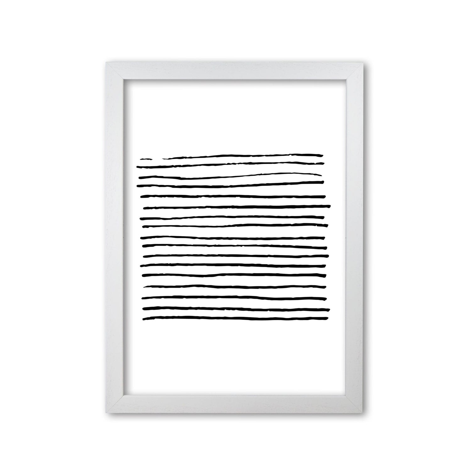 Black zebra lines abstract modern fine art print