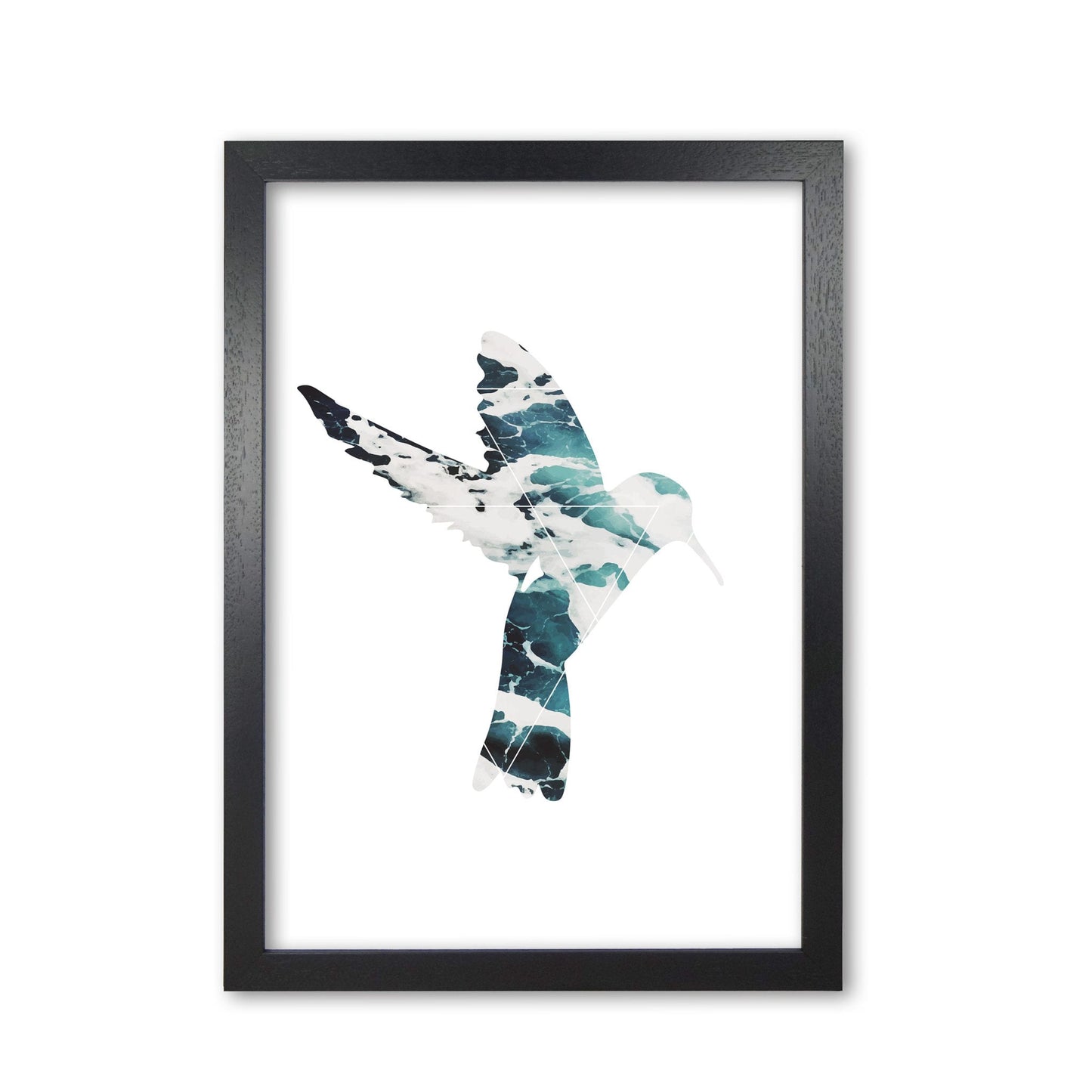 Blue sea bird modern fine art print