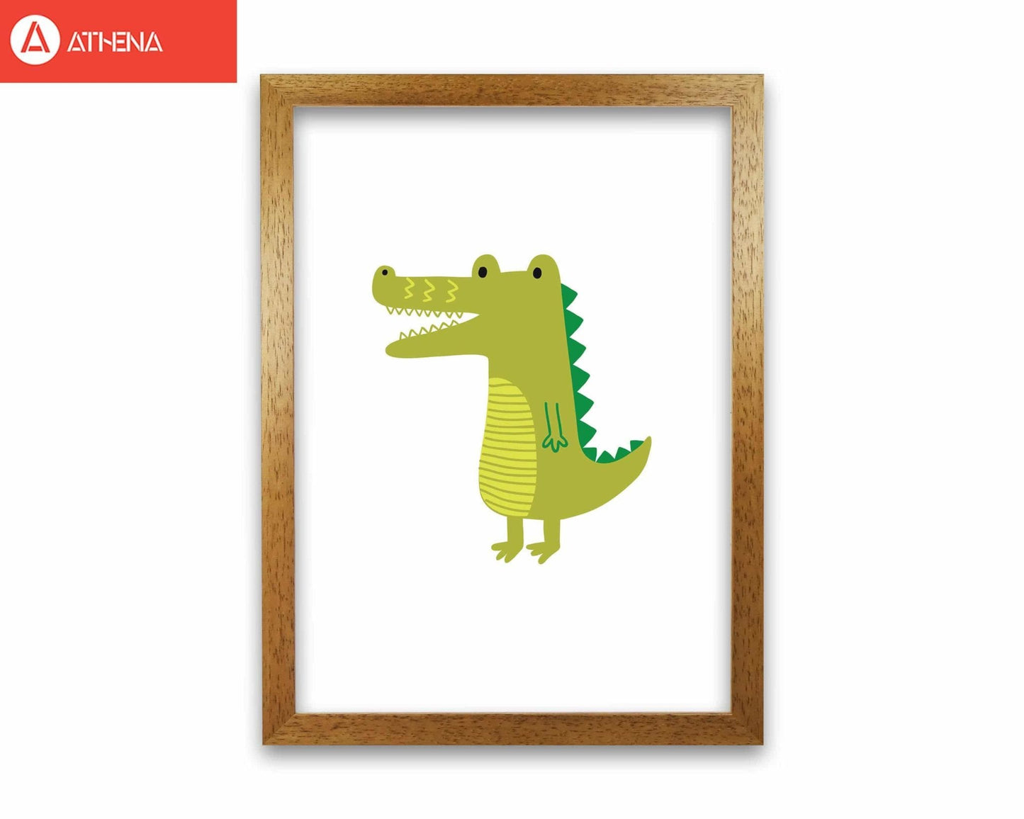 Children's animals, alligator modern fine art print