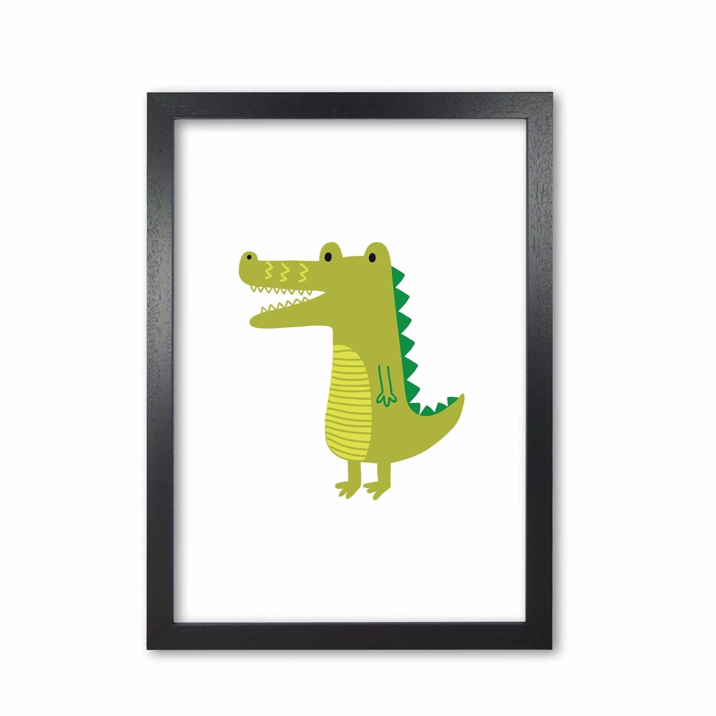 Children's animals, alligator modern fine art print
