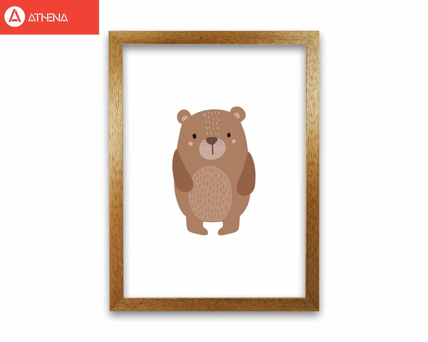 Children's animals, bear modern fine art print