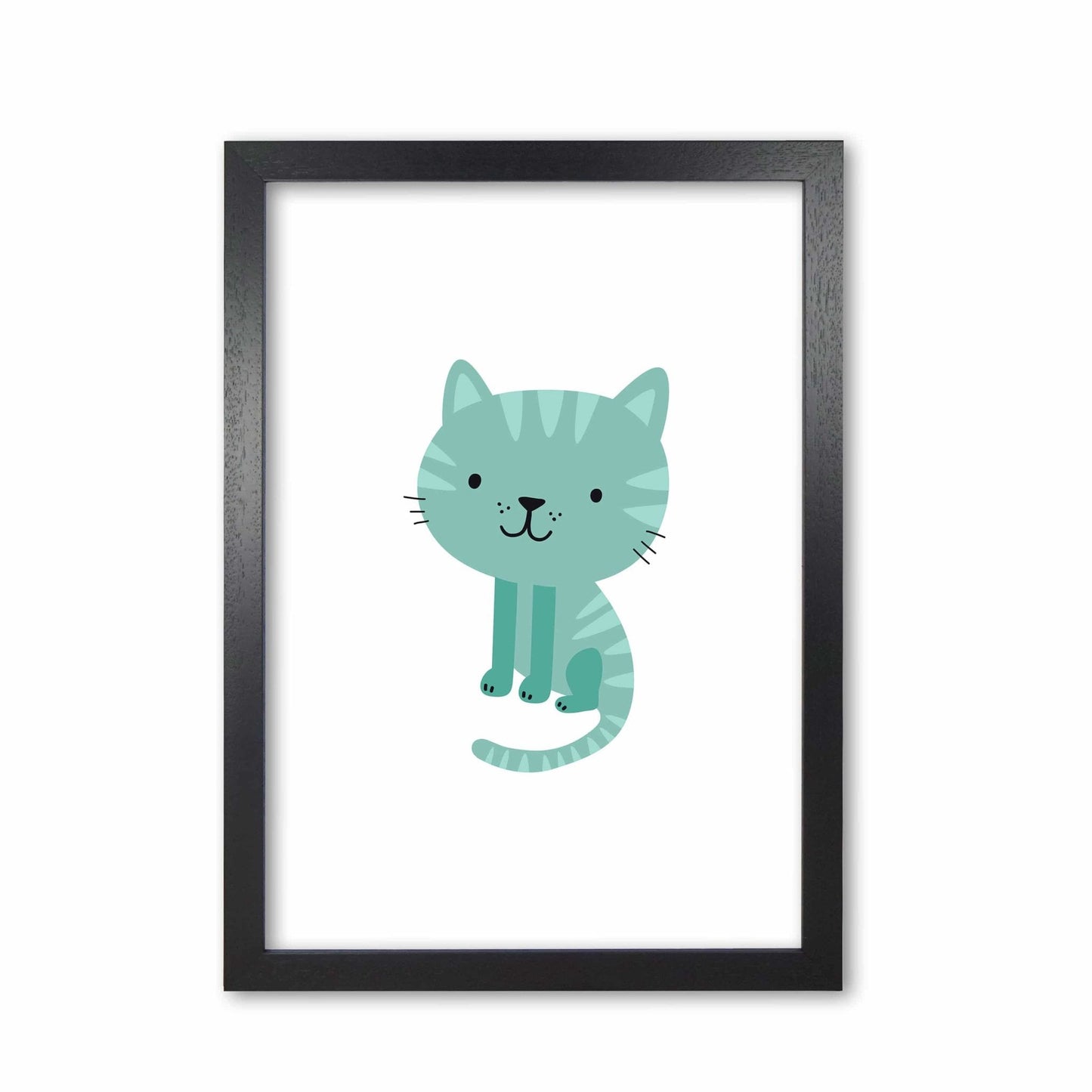 Children's animals, cat modern fine art print