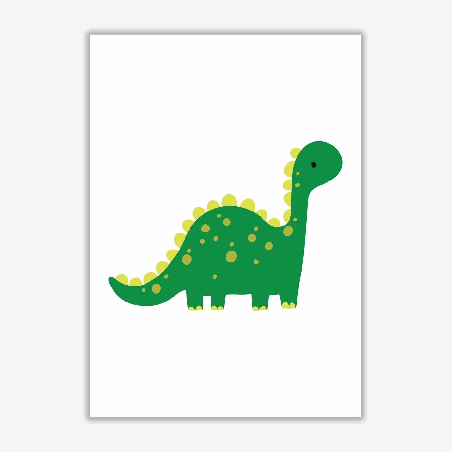 Children's animals, dino modern fine art print