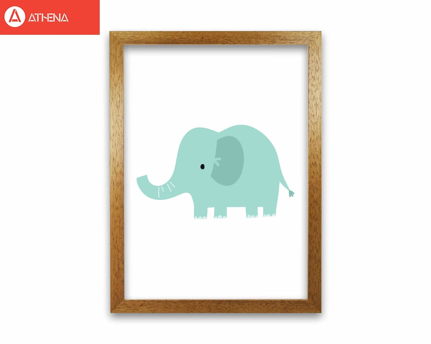 Children's animals, elephant modern fine art print