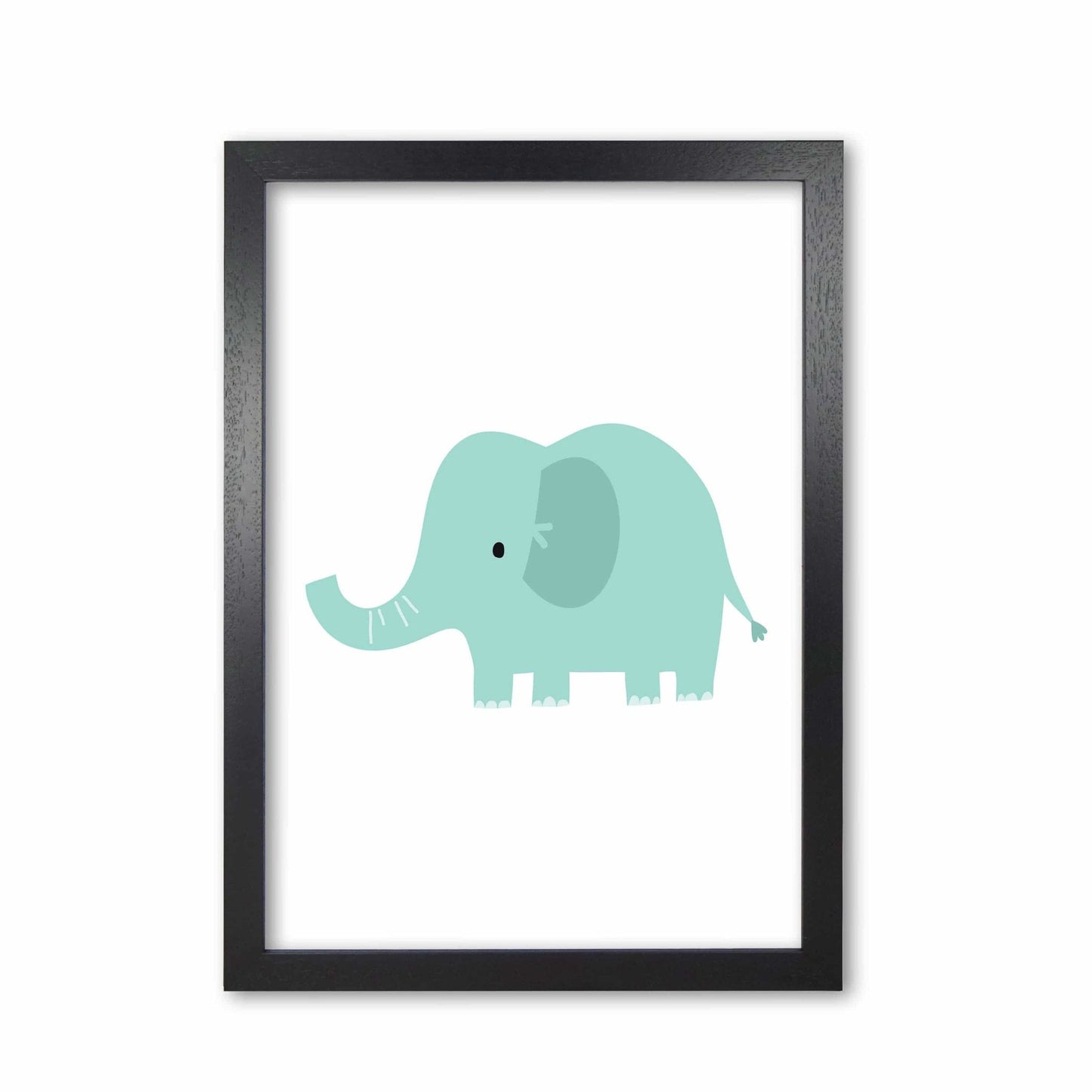 Children's animals, elephant modern fine art print