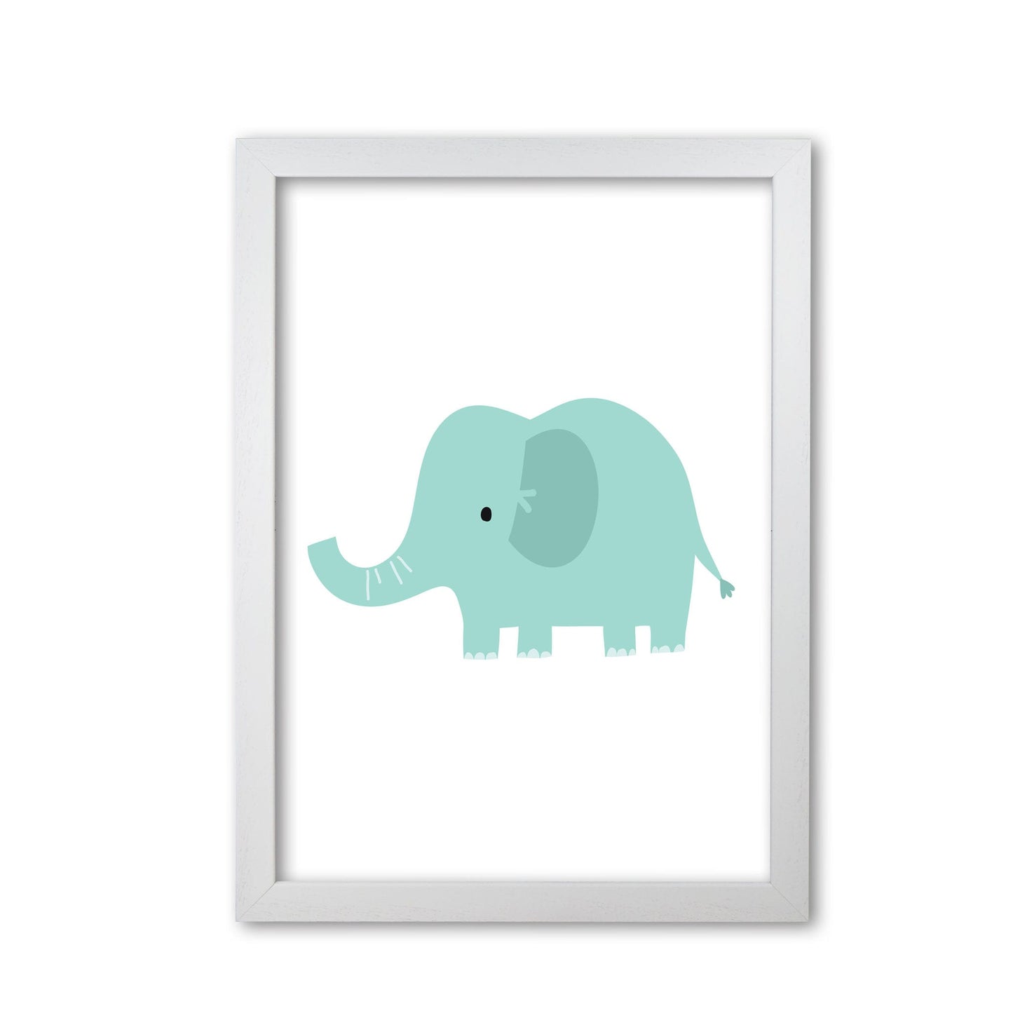 Children's animals, elephant modern fine art print
