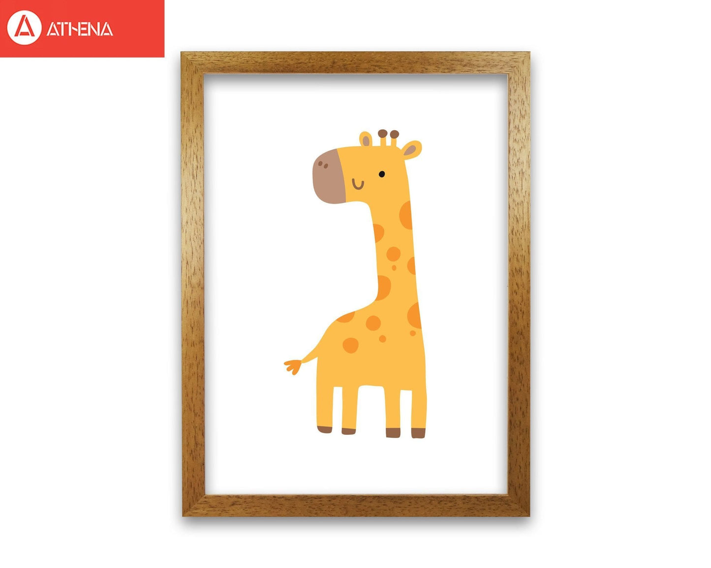 Children's animals, giraffe modern fine art print