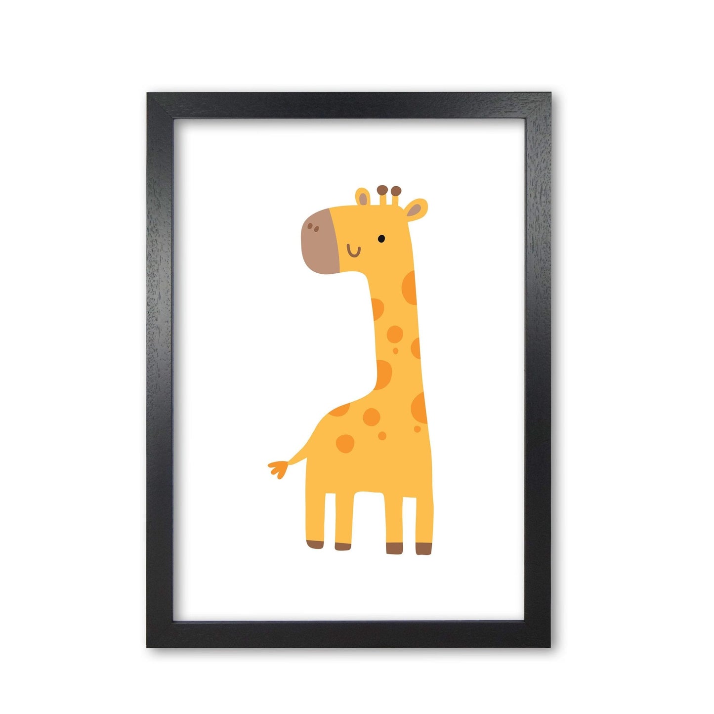 Children's animals, giraffe modern fine art print