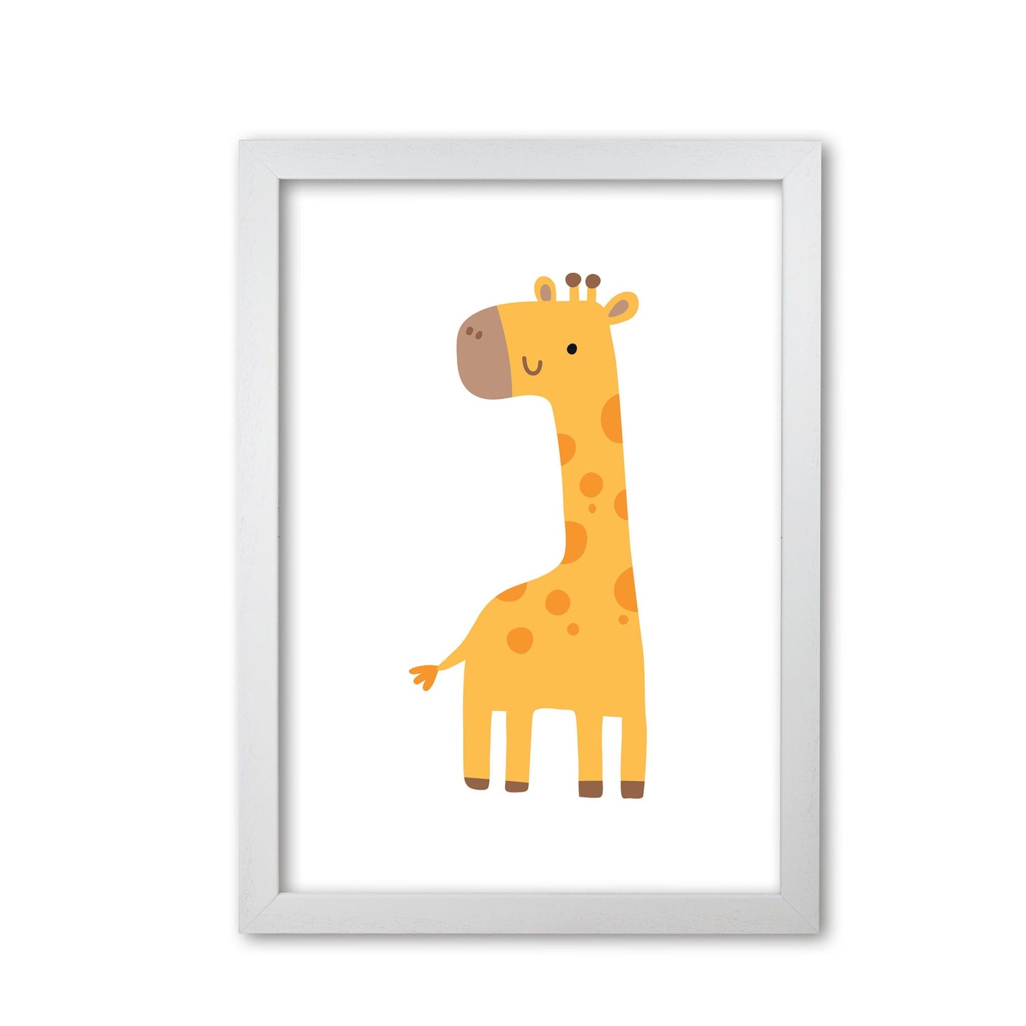 Children's animals, giraffe modern fine art print