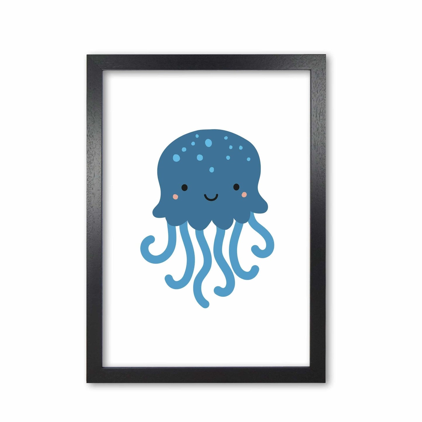 Children's animals, jellyfish modern fine art print