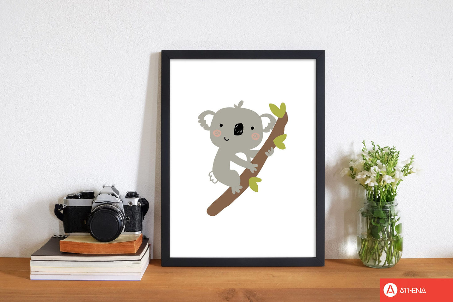 Children's animals, koala modern fine art print