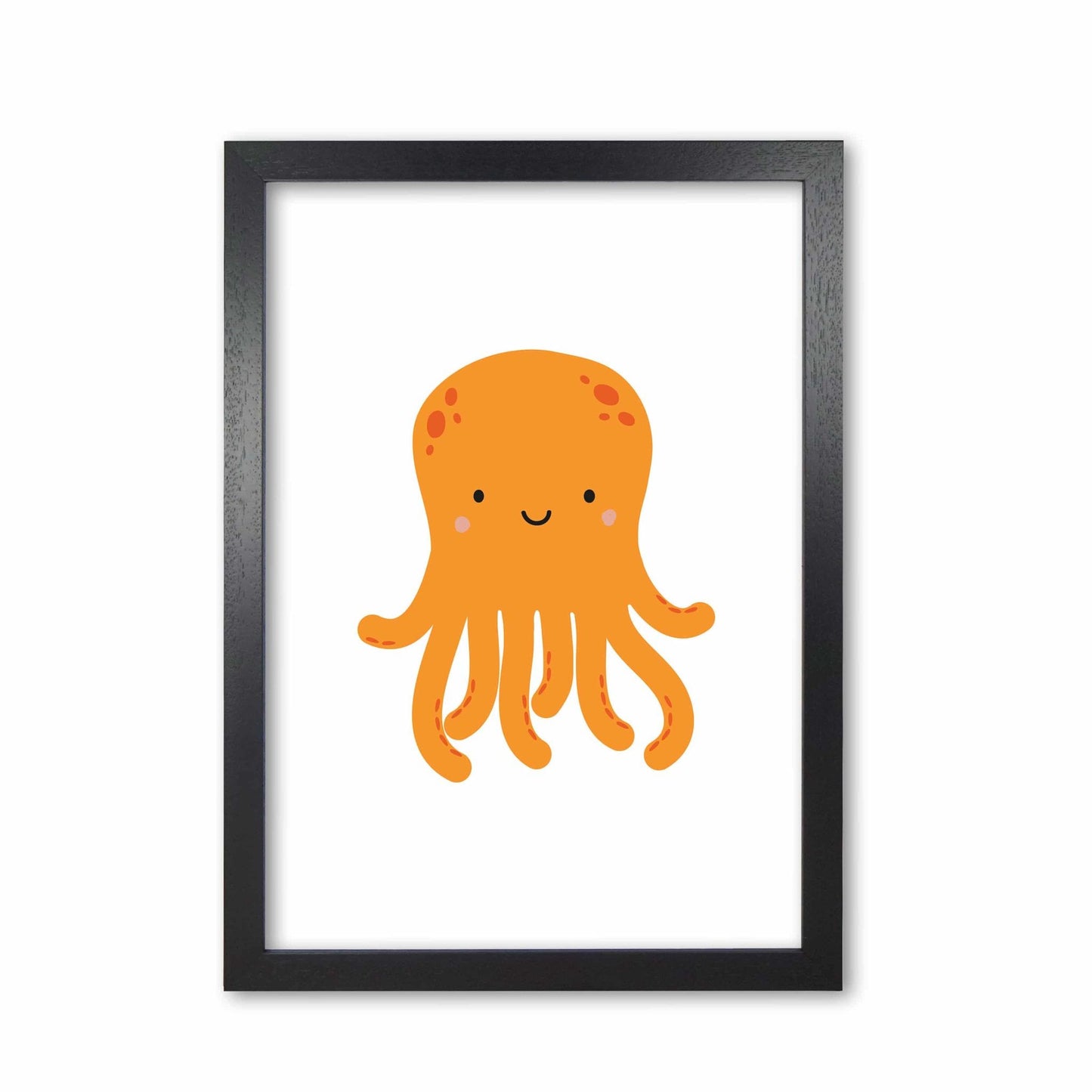 Children's animals, octopus modern fine art print