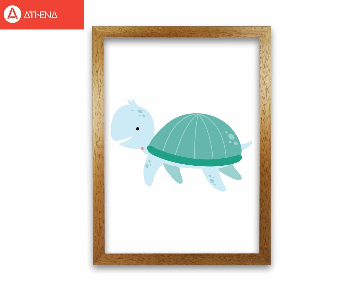 Children's animals, turtle modern fine art print