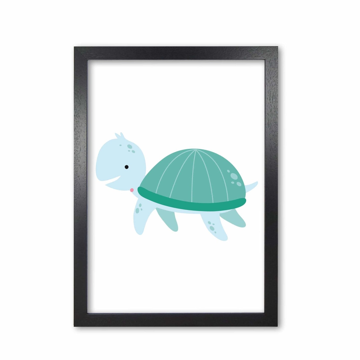 Children's animals, turtle modern fine art print