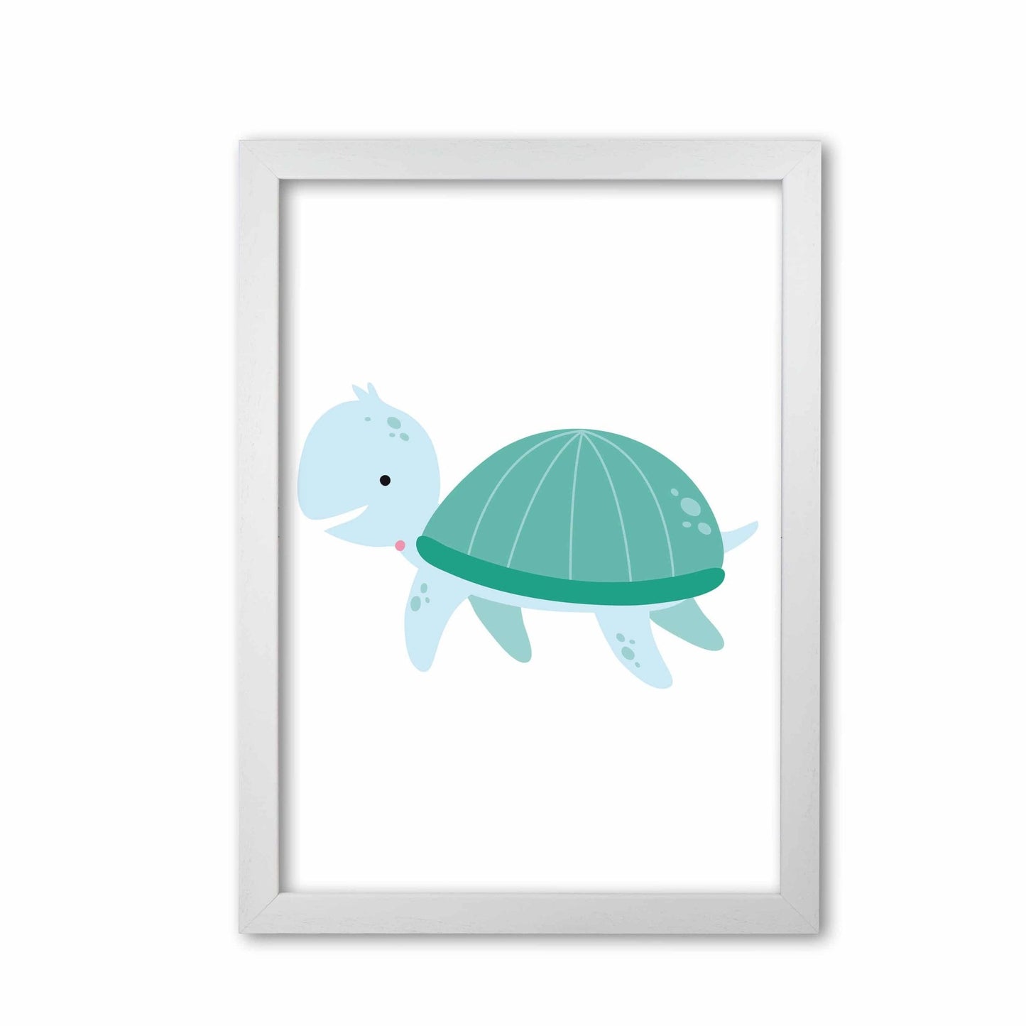 Children's animals, turtle modern fine art print