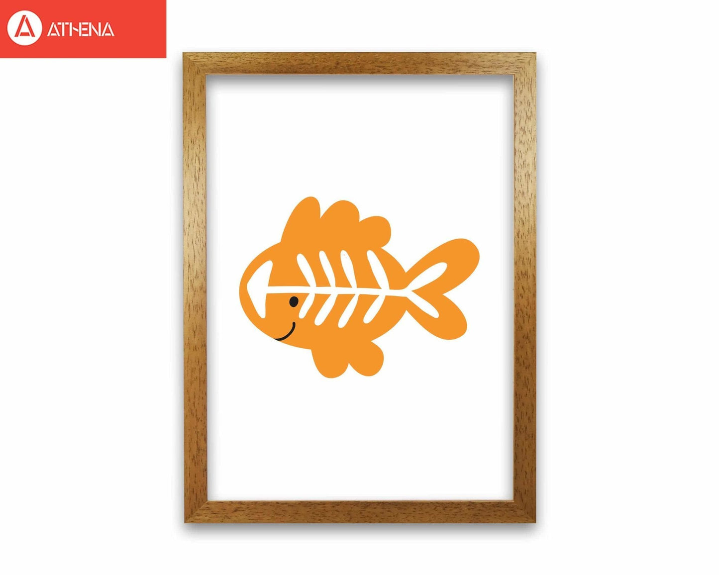 Children's animals, x-ray fish modern fine art print