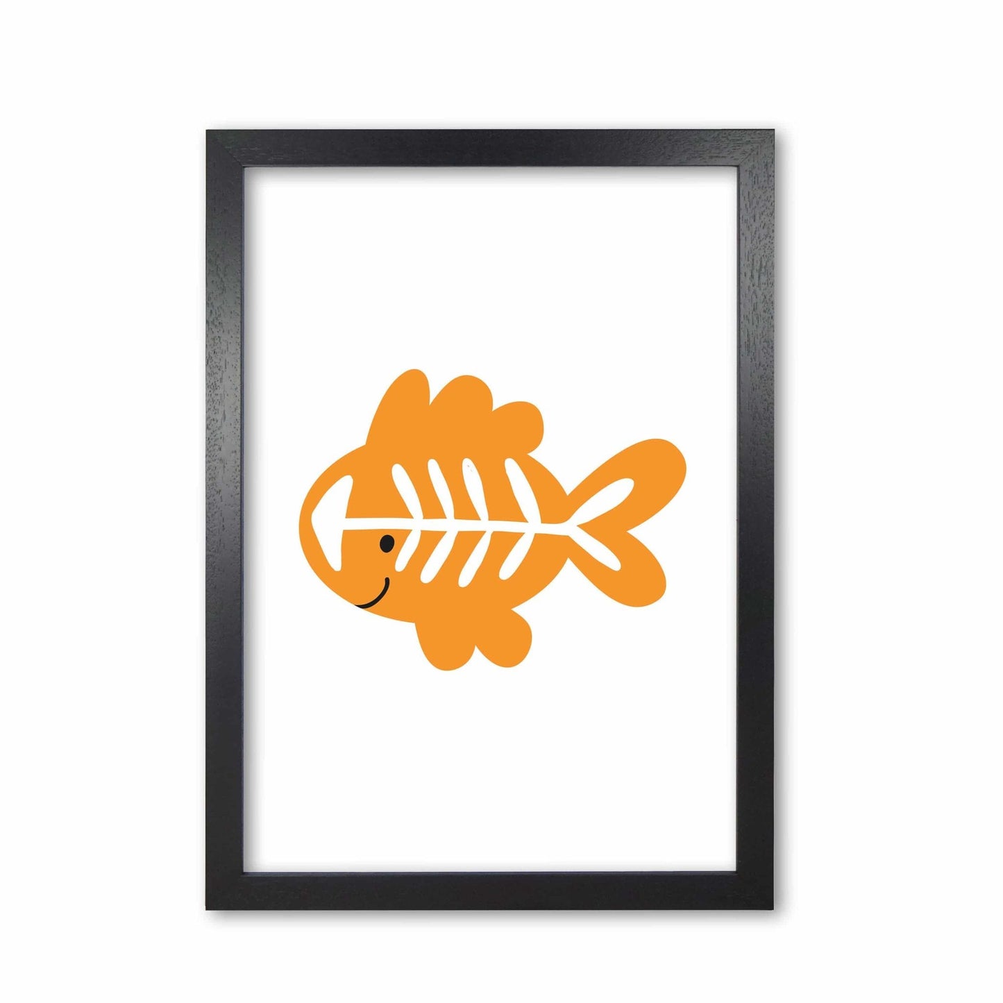Children's animals, x-ray fish modern fine art print
