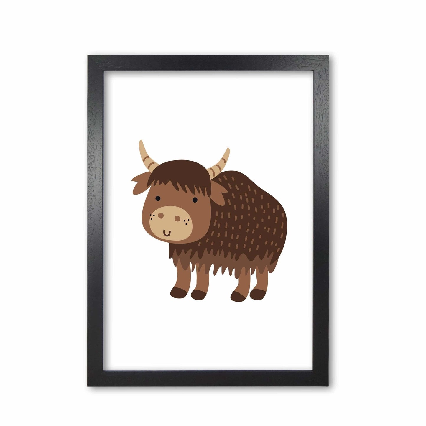 Children's animals, yak modern fine art print
