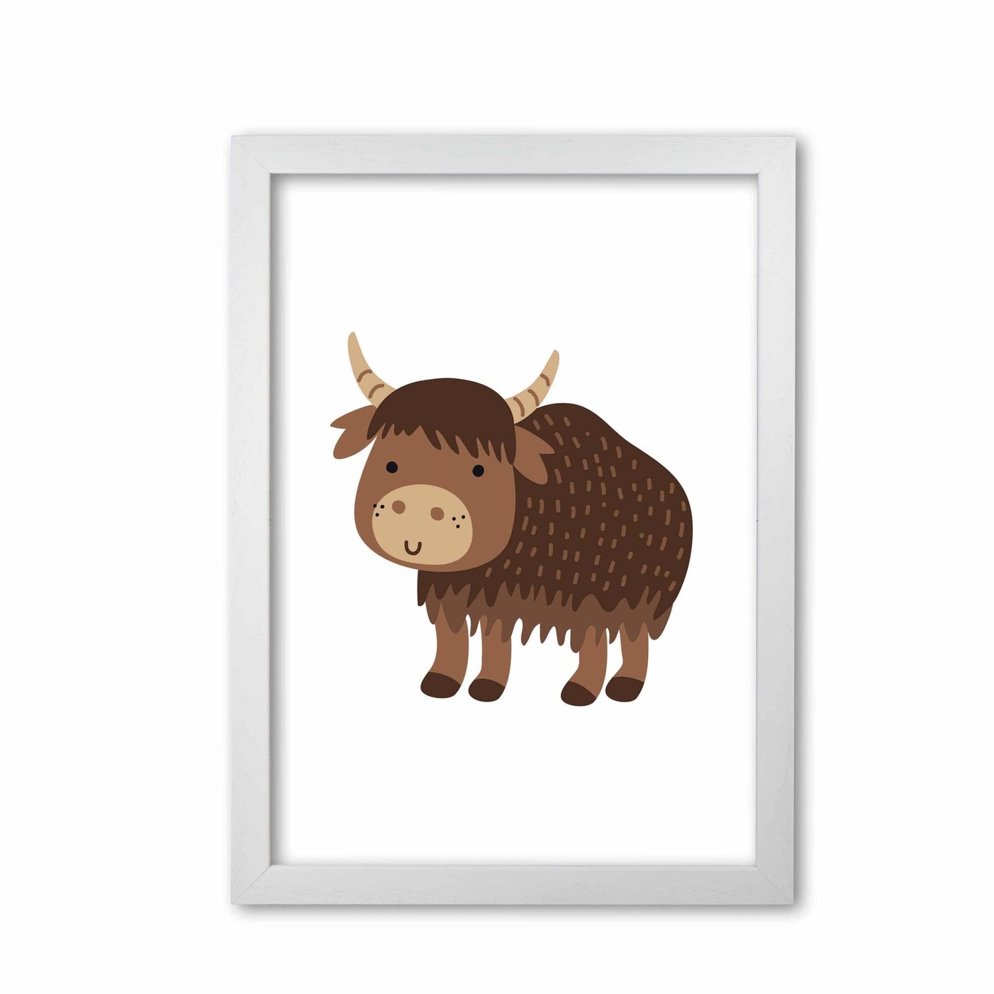 Children's animals, yak modern fine art print