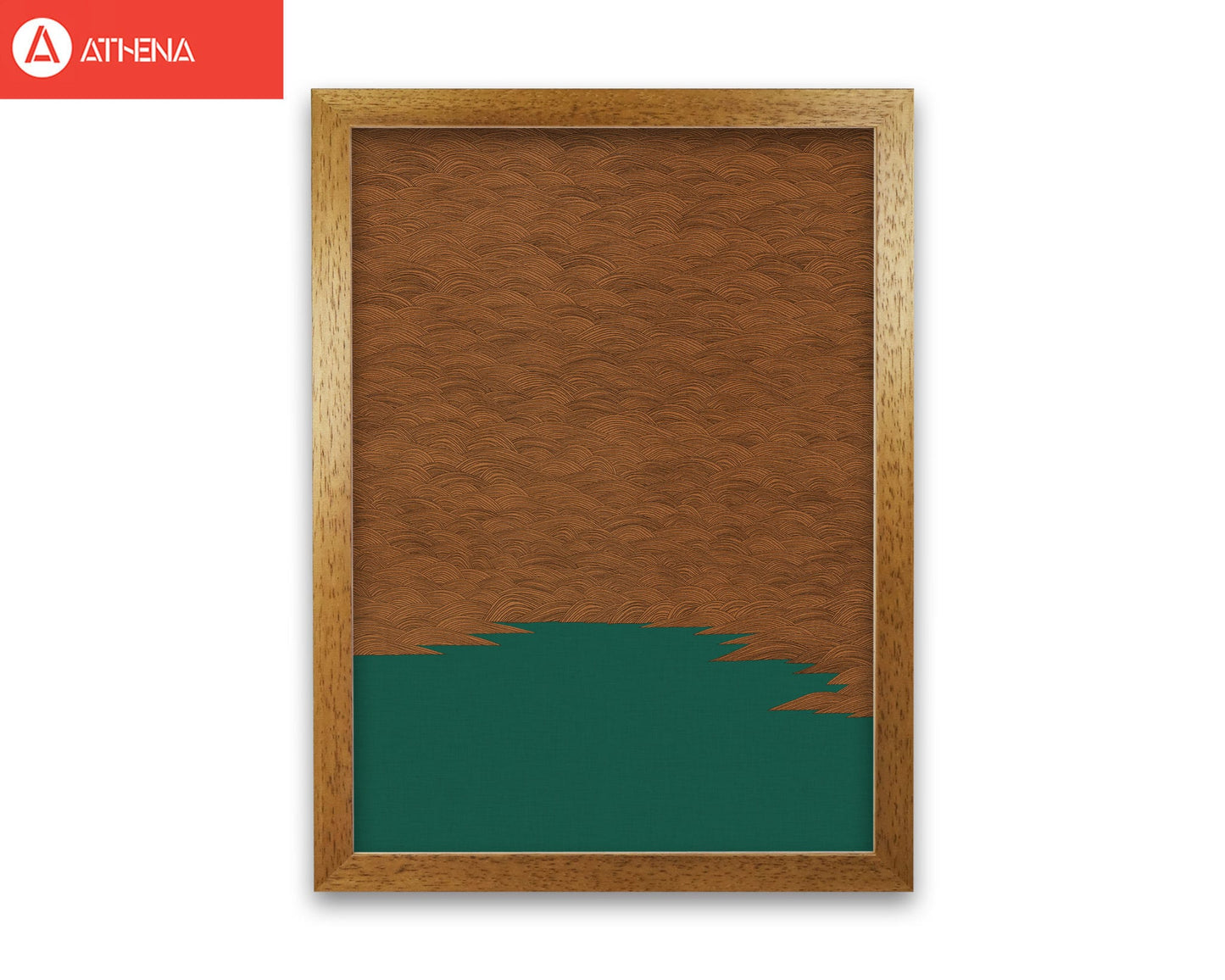 Copper & green landscape fine art print by orara studio