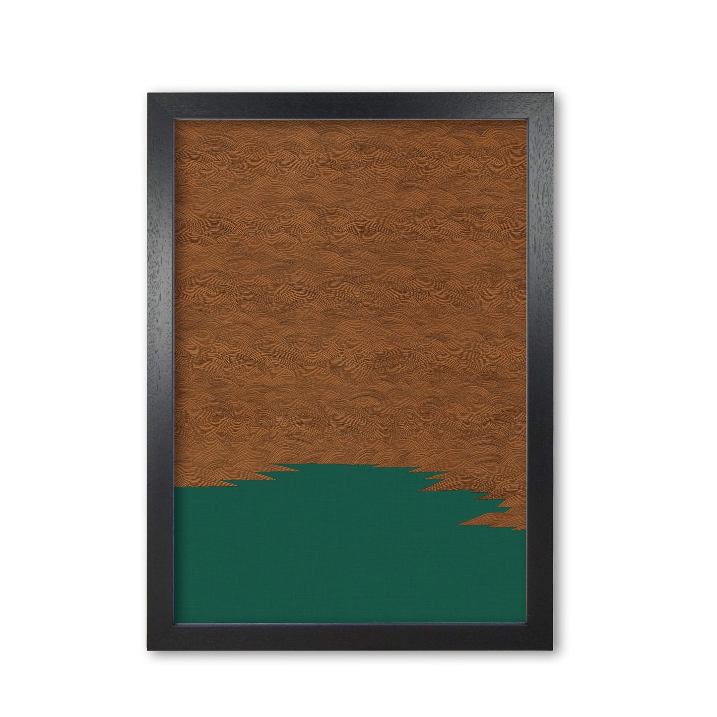 Copper & green landscape fine art print by orara studio