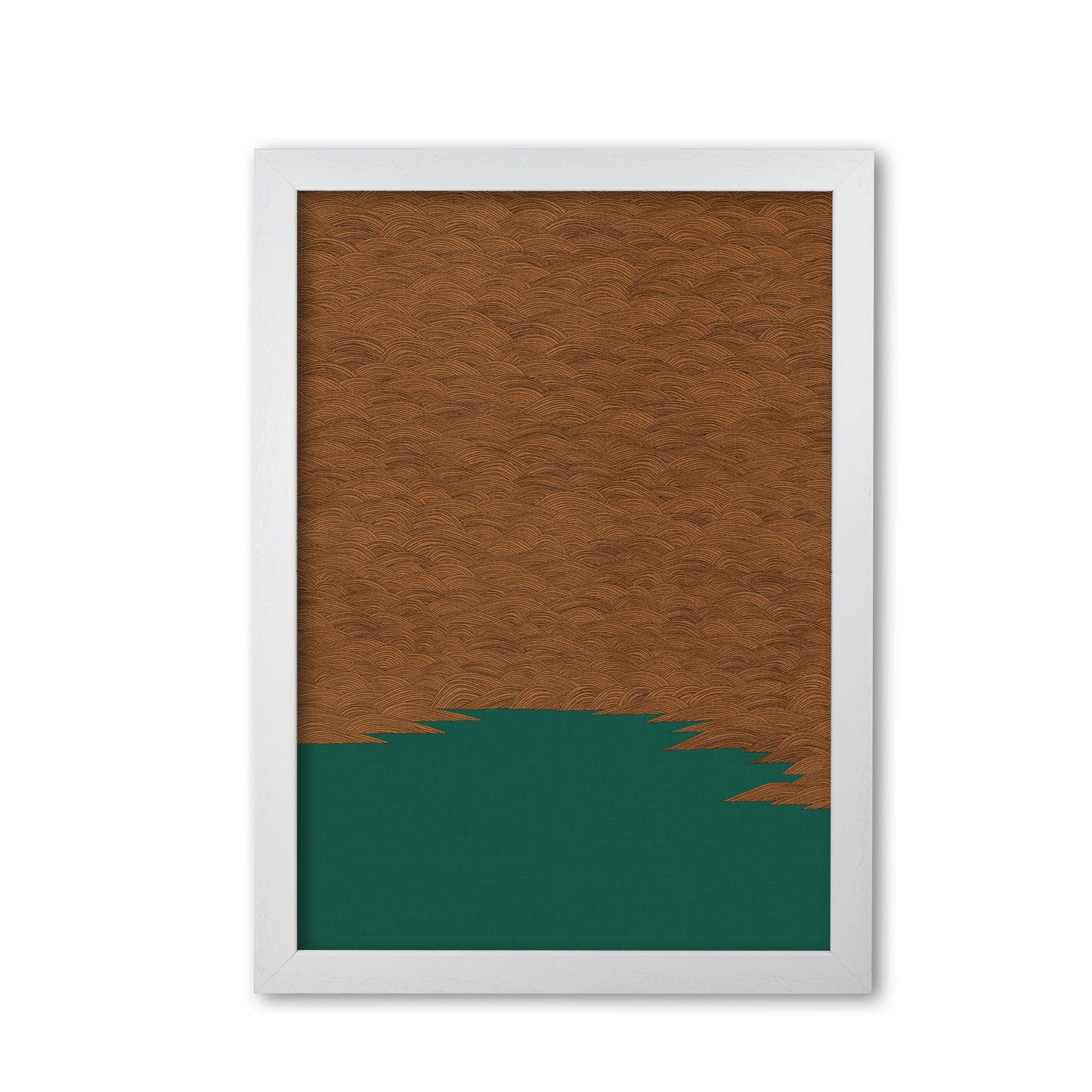 Copper & green landscape fine art print by orara studio
