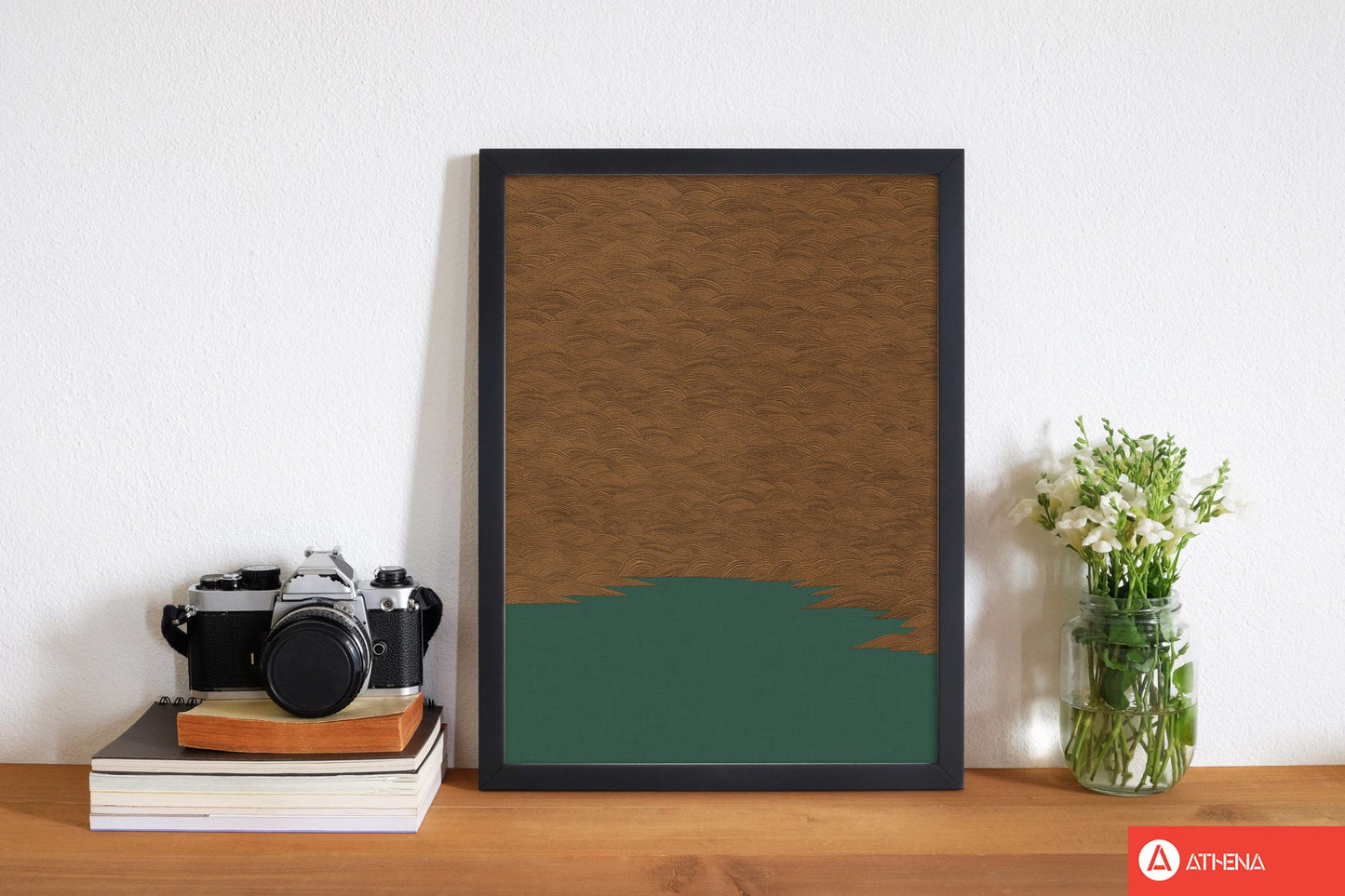 Copper & green landscape fine art print by orara studio