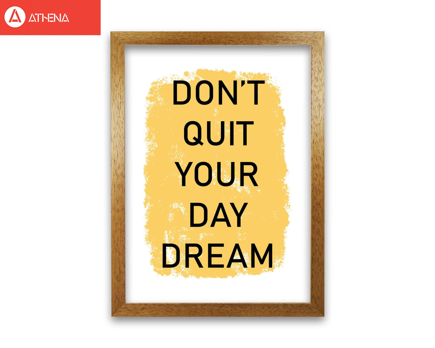 Don't quit your day dream modern fine art print, framed typography wall art