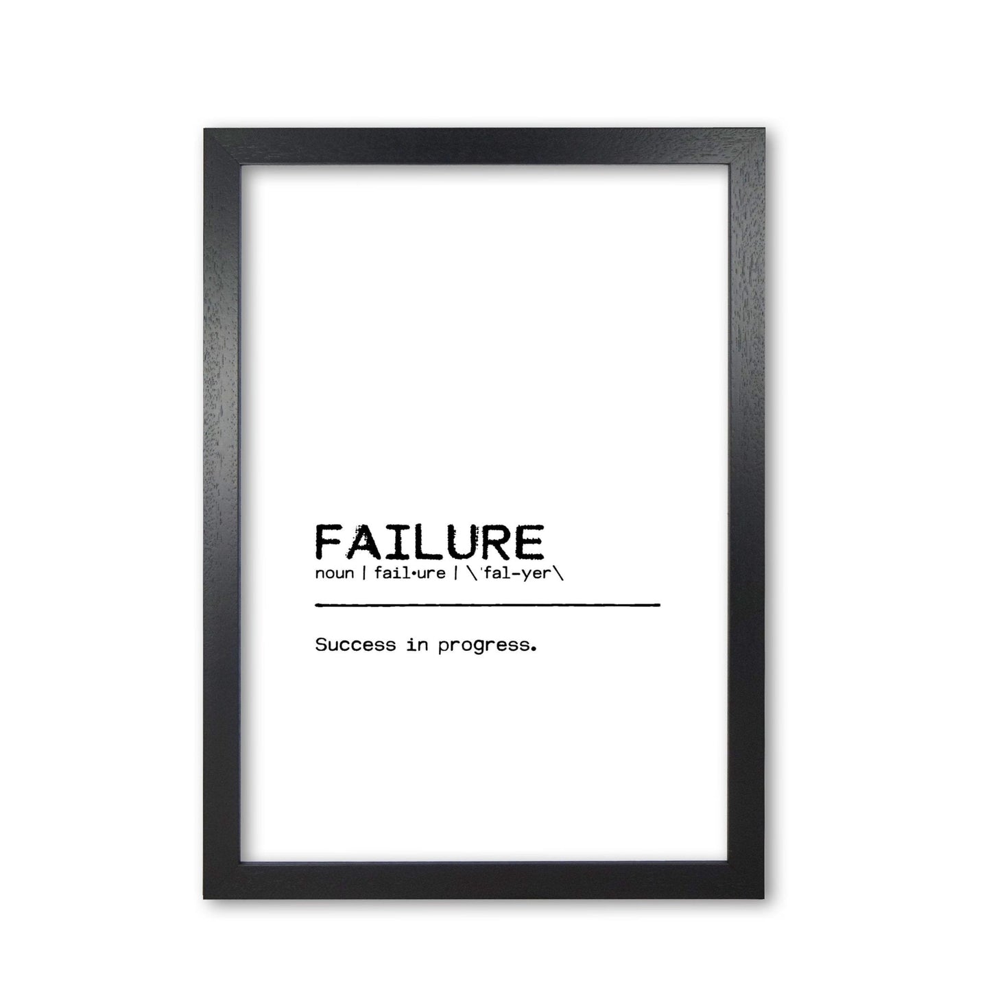 Failure success definition quote fine art print by orara studio
