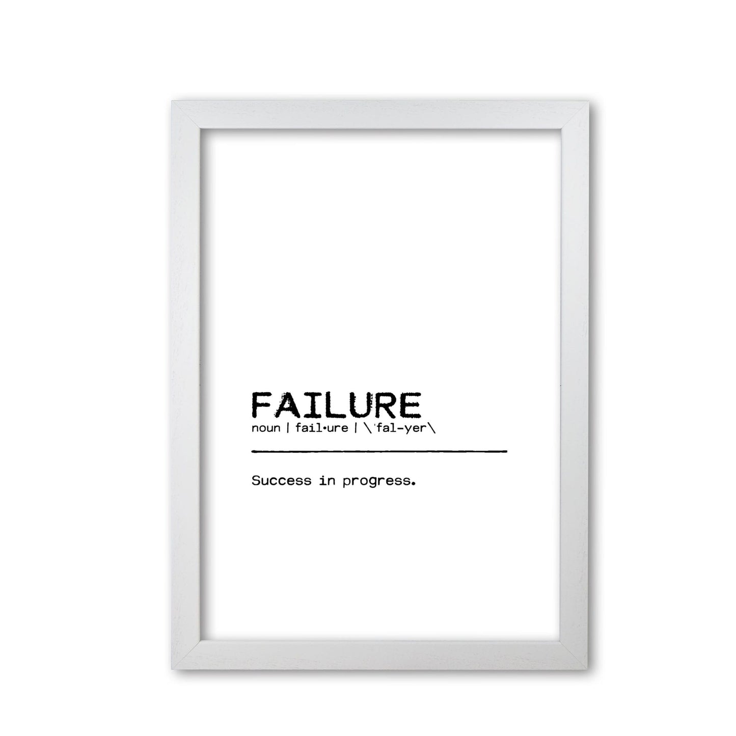 Failure success definition quote fine art print by orara studio