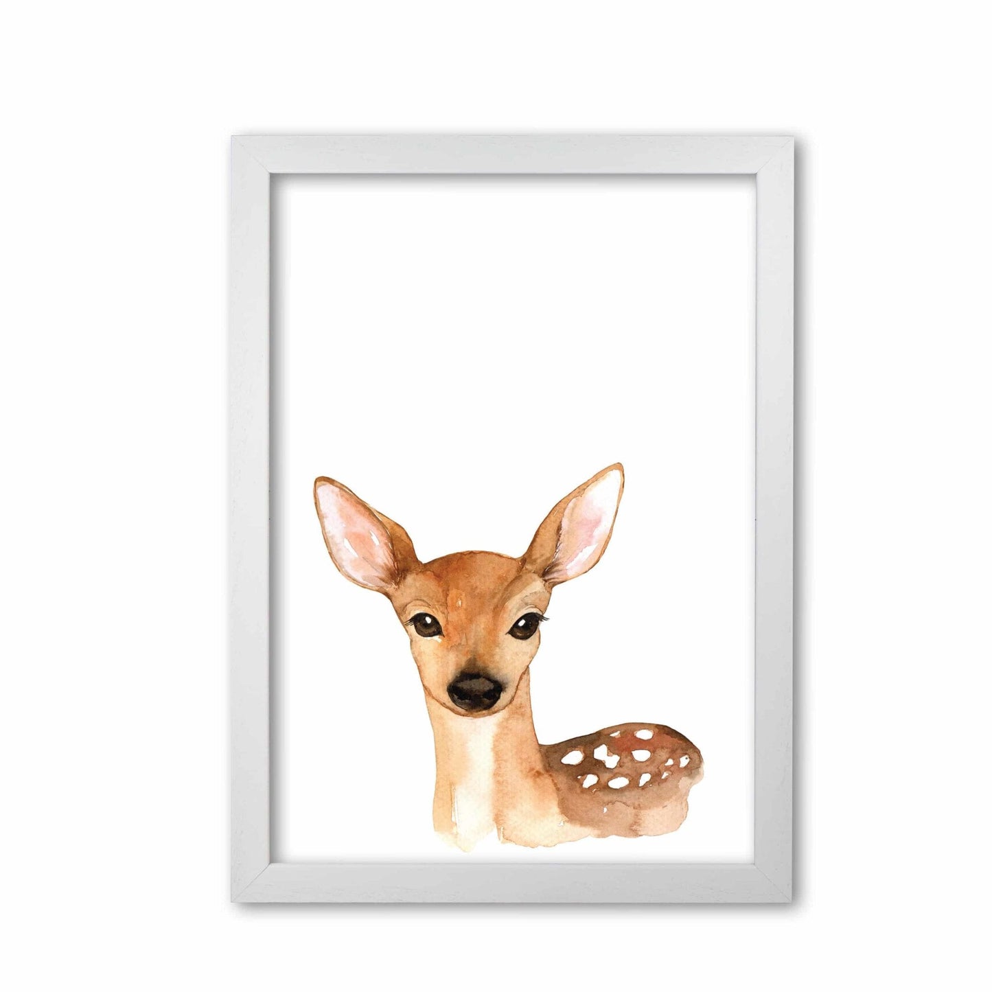 Forest friends, cute deer modern fine art print