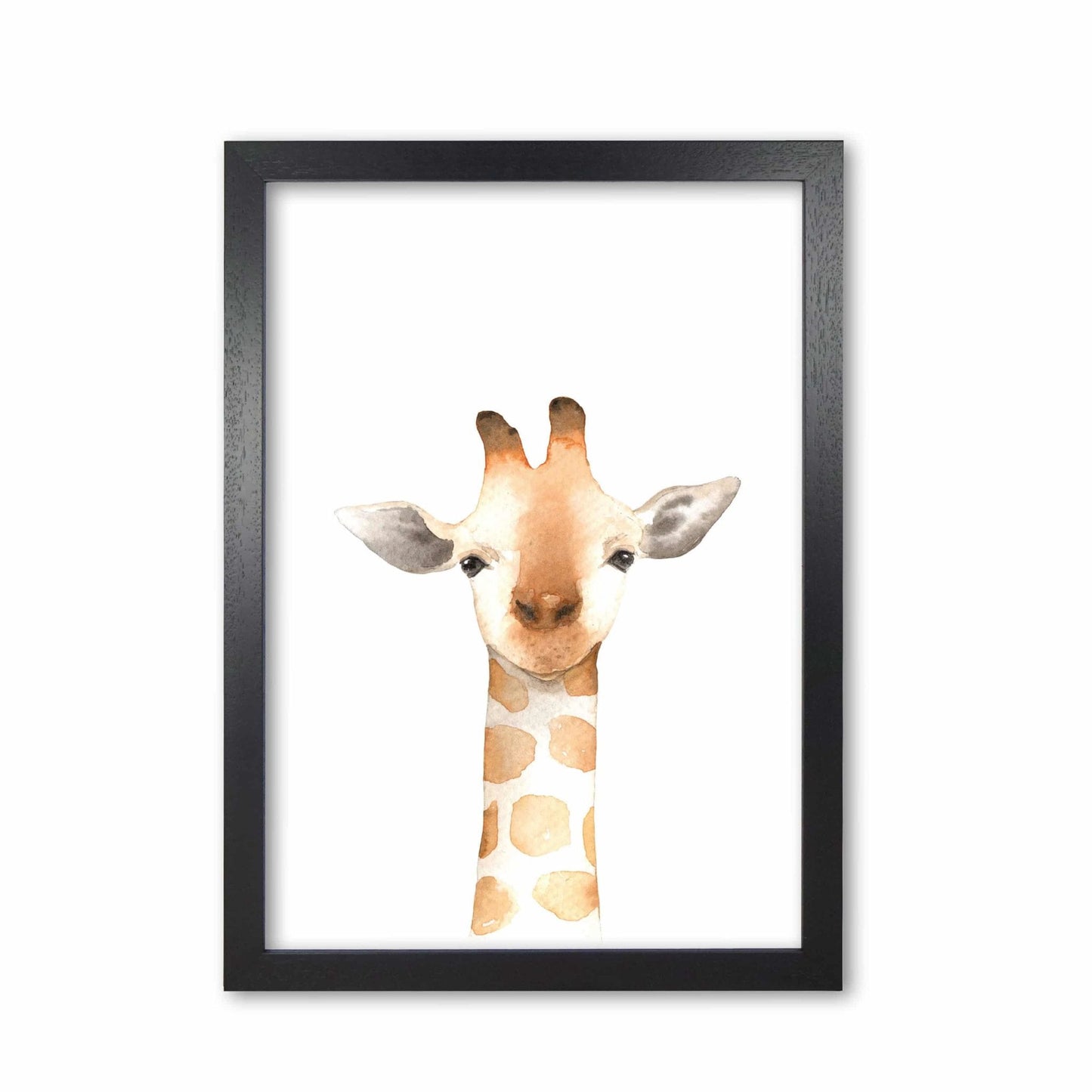 Forest friends, cute giraffe modern fine art print