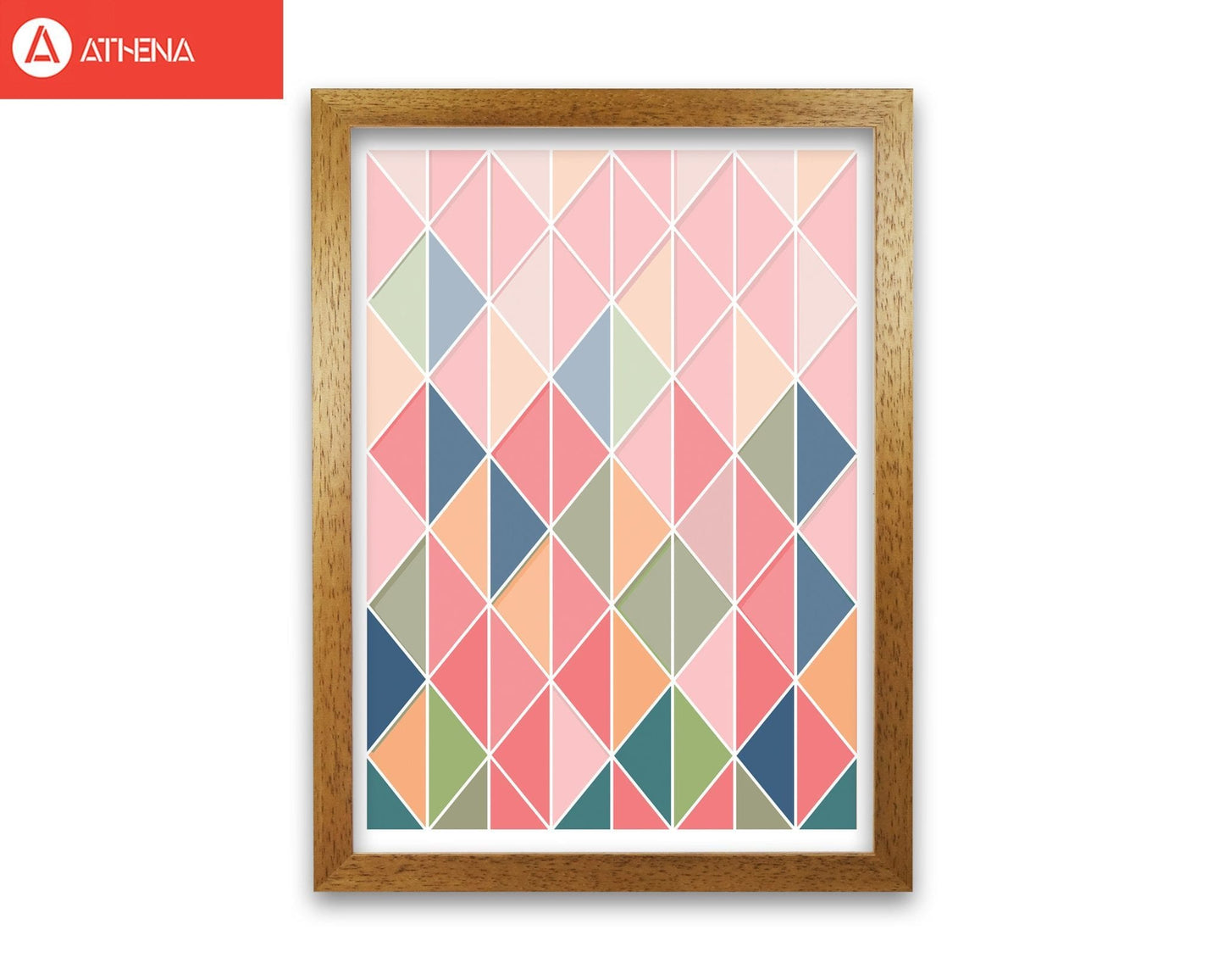Full colour abstract geo modern fine art print