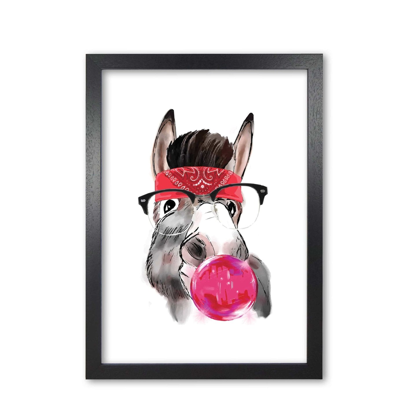 Gangster donkey modern fine art print