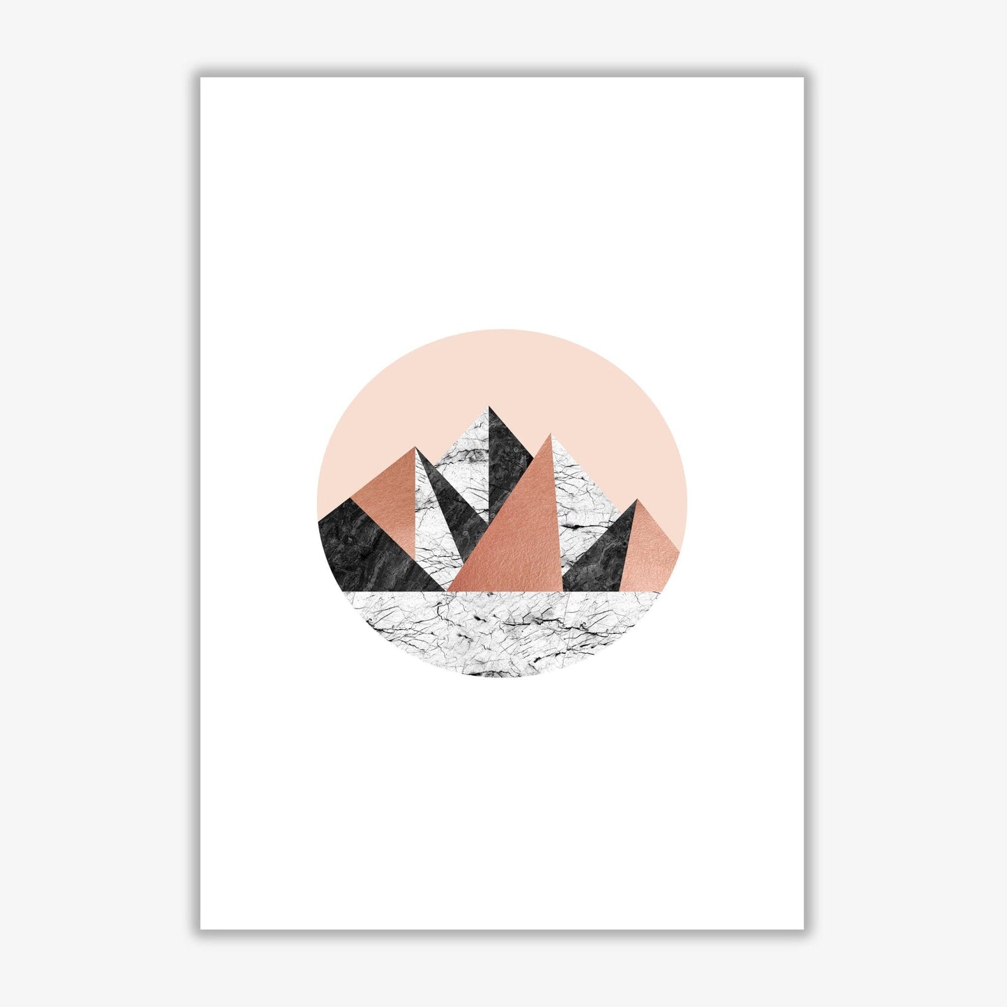 Geometric landscape i fine art print by orara studio
