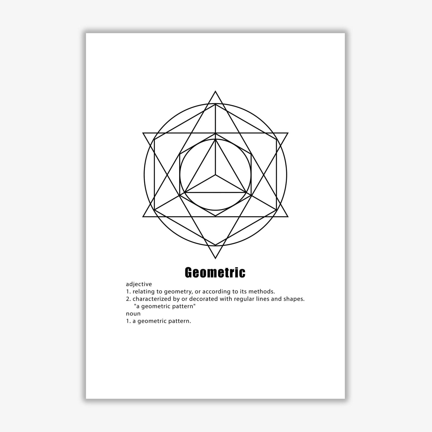 Geometric meaning 6 modern fine art print
