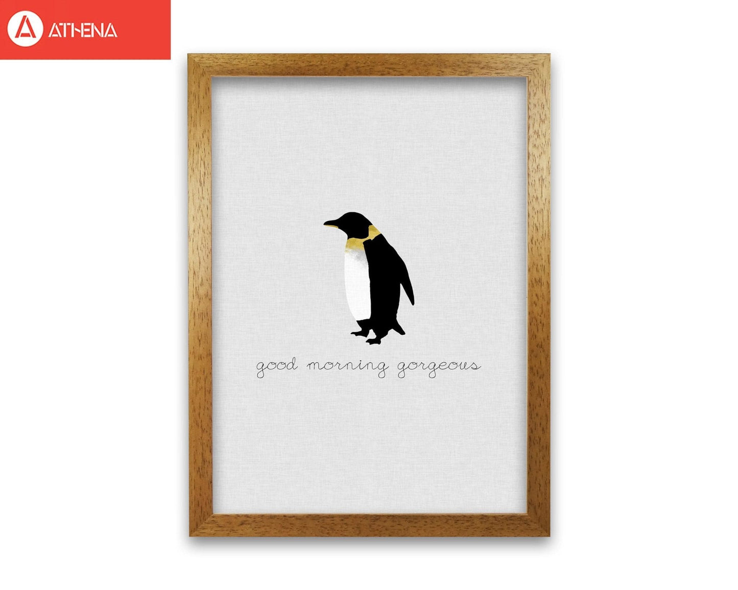 Good morning gorgeous animal quote fine art print by orara studio