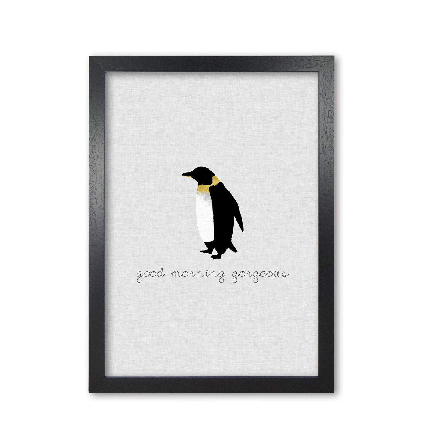 Good morning gorgeous animal quote fine art print by orara studio